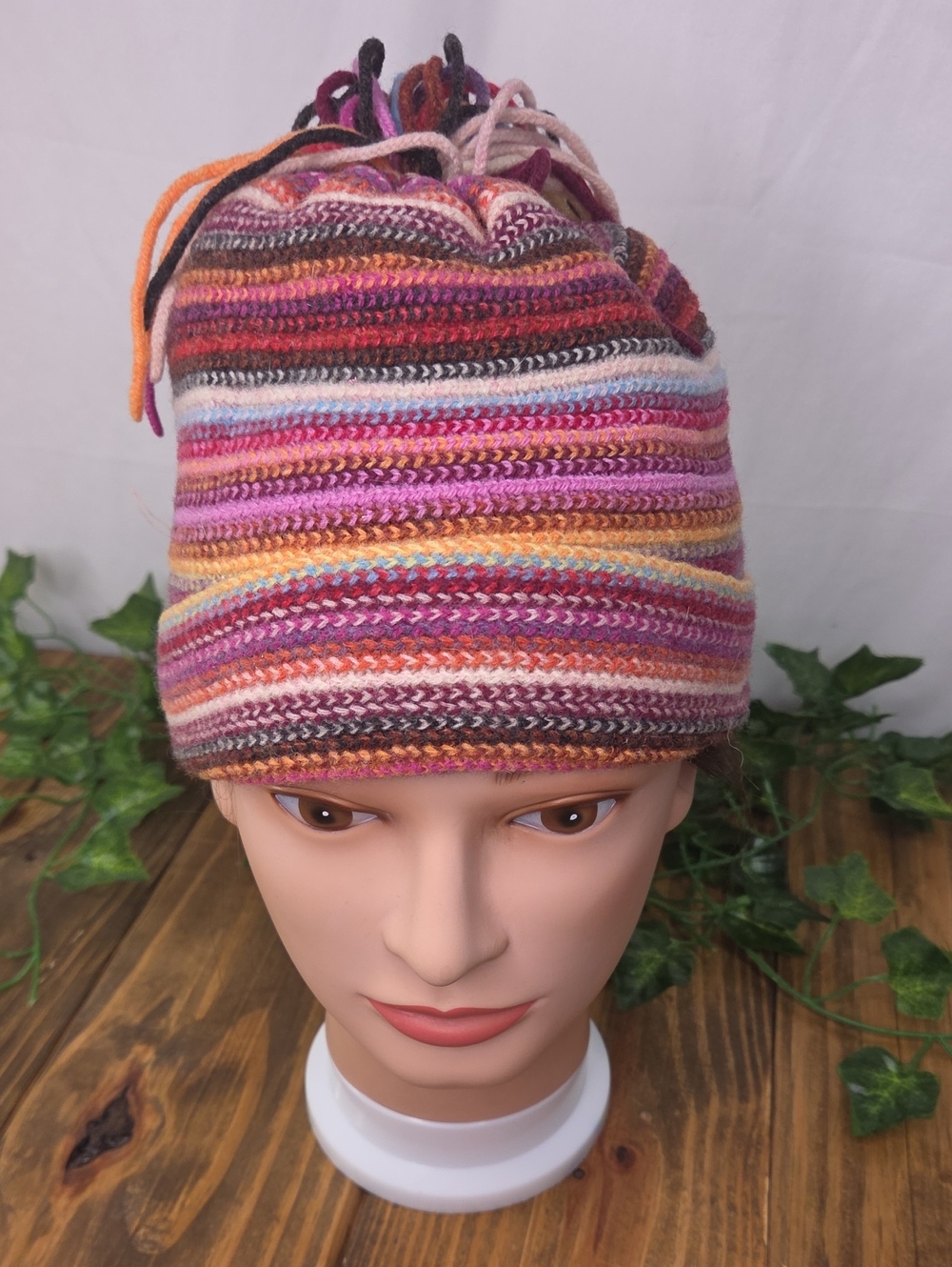 William Brunton. Hand Knit Beanie. Lambswool. OSFA. Excellent Condition